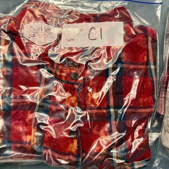 Vanilla Star Distressed Button Down Plaid Shirt Medium - Picture 8 of 8